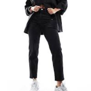 Mango new mom black jeans